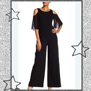 Elegant evening Cold Shoulder Wide Leg Jumpsuit size 10